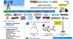 Desktop Screenshot of antennapartsoutlet.com